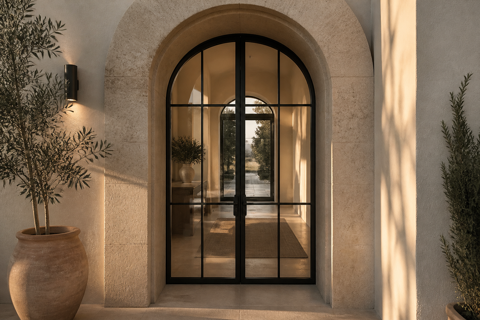 VLX 100 Arched / Custom Door in Ventura, CA | Juniper Windows Ventura - detail 3