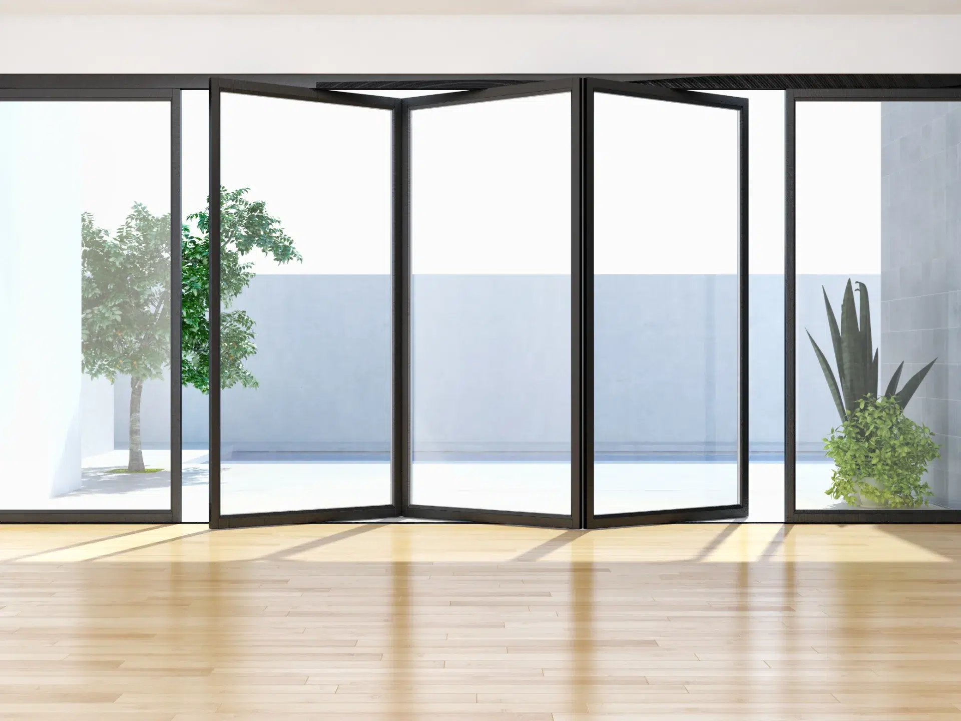 VLX 100 Bifold / Folding Door in Ventura, CA | Juniper Windows Ventura - detail 1